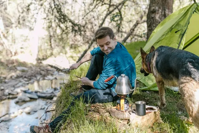 Brewing Coffee While Camping