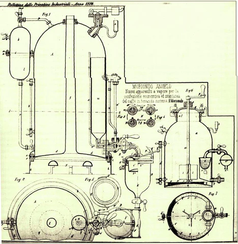 Espresso Machine First Patent