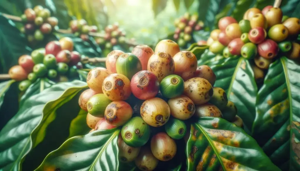 Diseased Coffee Cherries