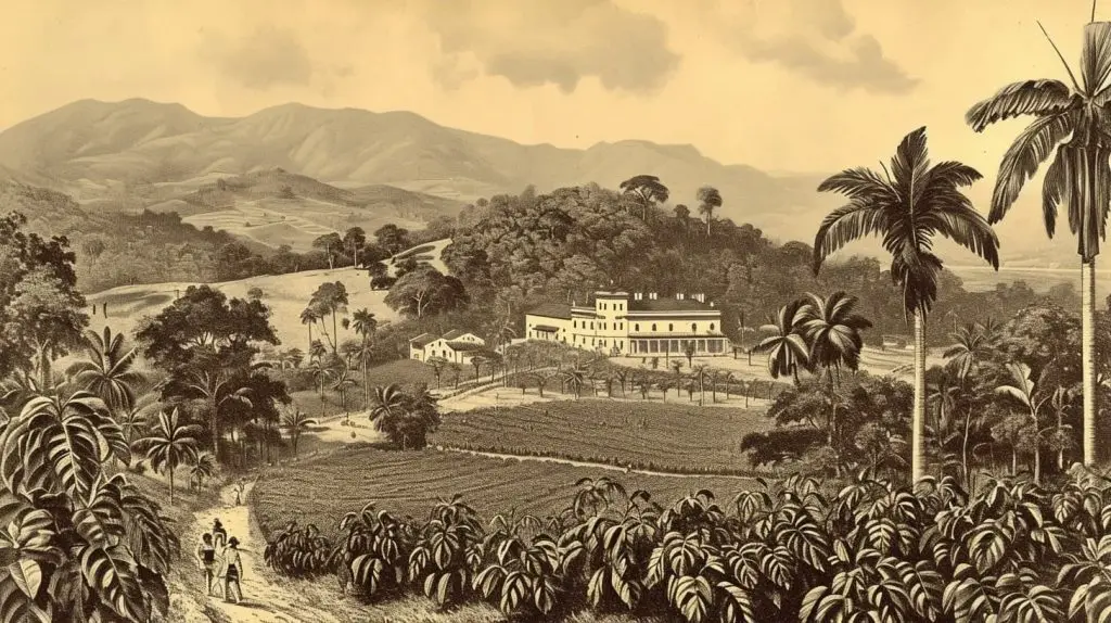19th century Brazil coffee plantation